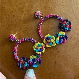 Beaded Hoops